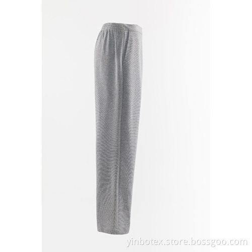 Stretch-Hose aus meliertem Grau